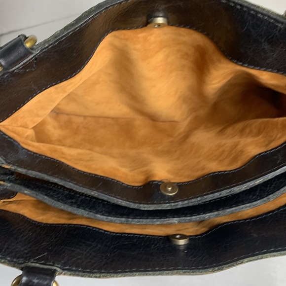 Patricia Nash Rienzo floral leather satchel shoulder bag - Picture 9 of 12